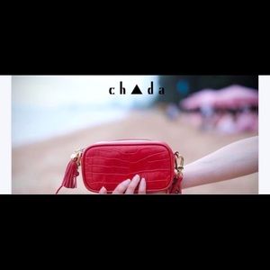 CHADA mini croc leather bag